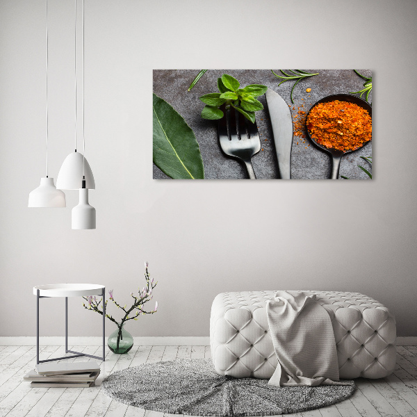 Canvas wall art Cutlery and spices