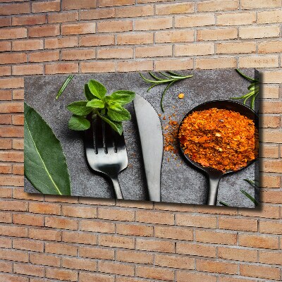 Canvas wall art Cutlery and spices