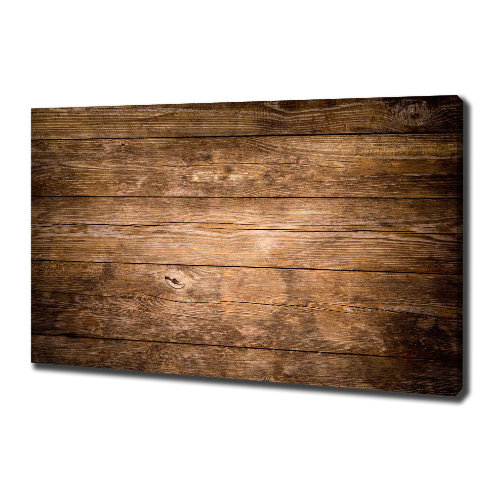 Canvas wall art Wooden background