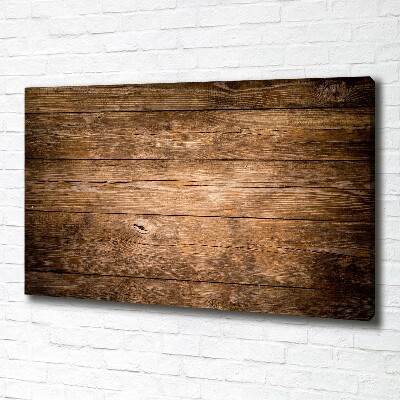 Canvas wall art Wooden background