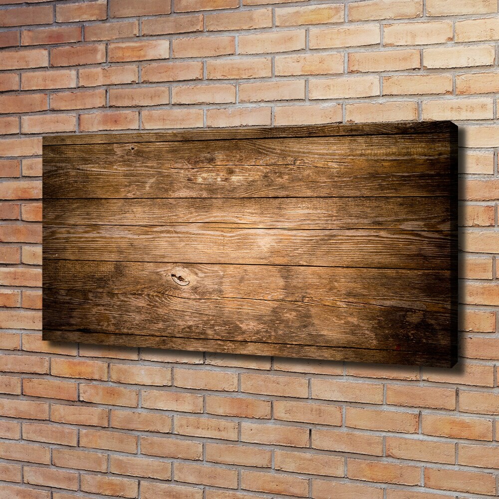 Canvas wall art Wooden background