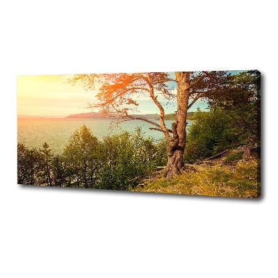 Canvas wall art Scandinavian lake