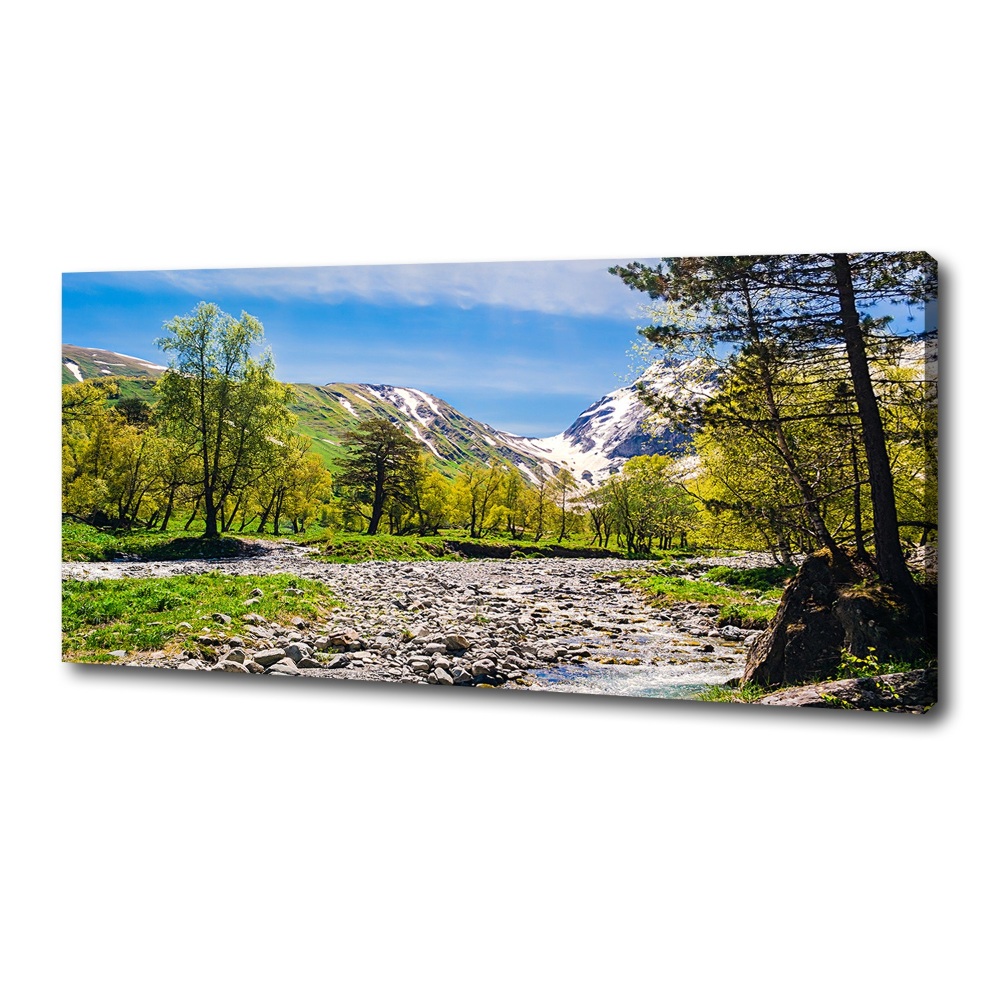 Canvas wall art River in the mountains