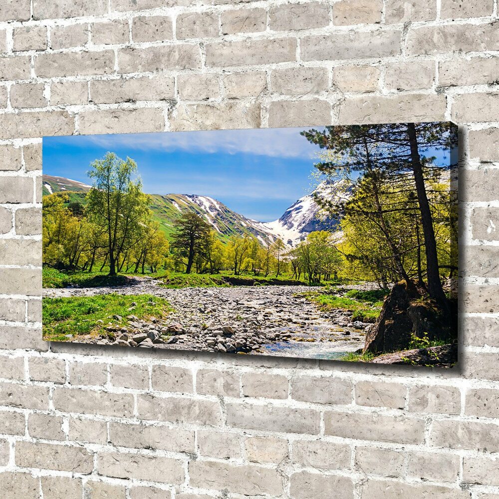 Canvas wall art River in the mountains