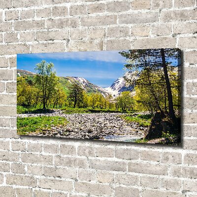 Canvas wall art River in the mountains