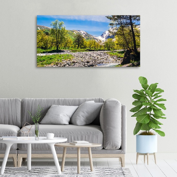 Canvas wall art River in the mountains