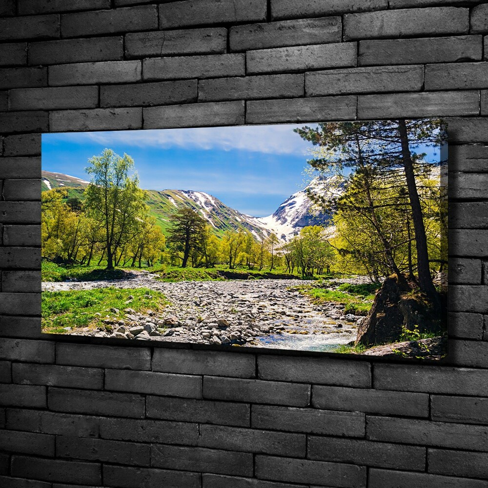 Canvas wall art River in the mountains