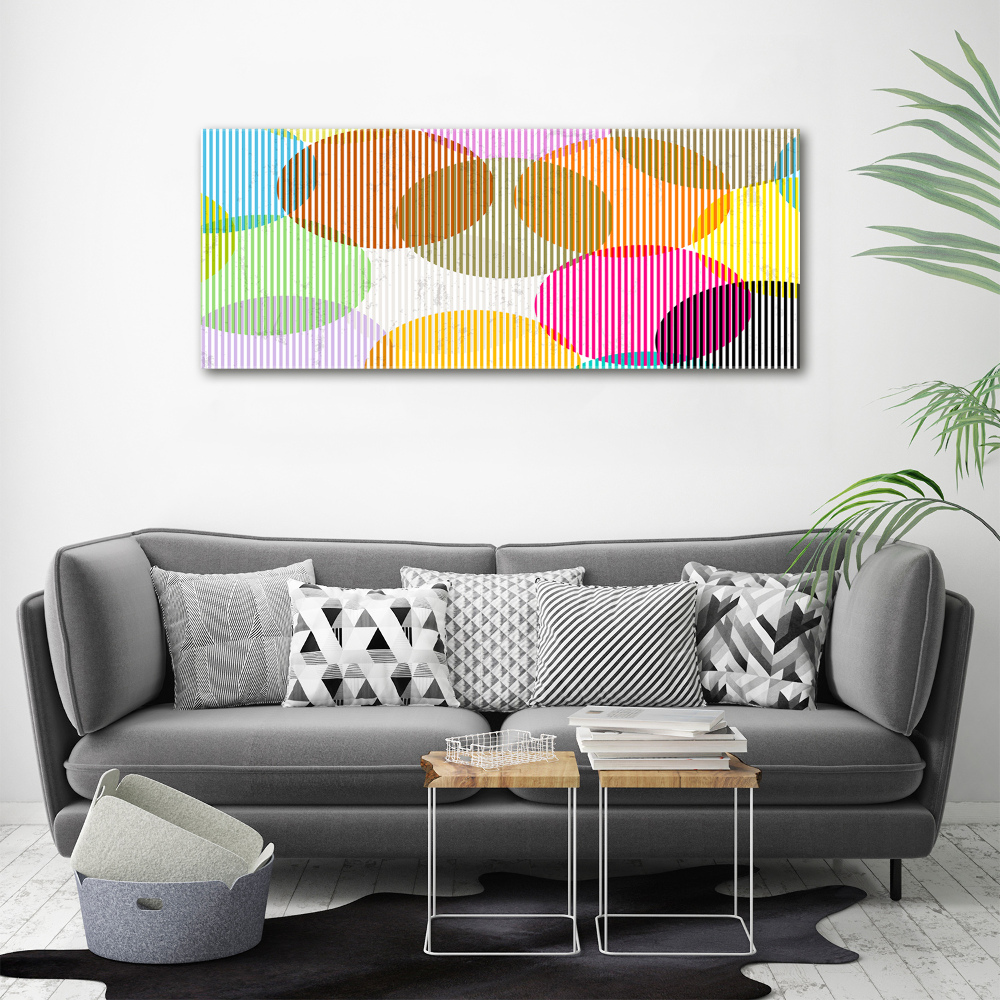 Canvas wall art Colorful wheels