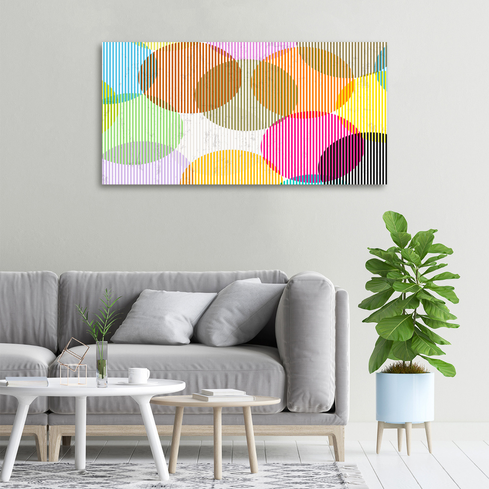 Canvas wall art Colorful wheels