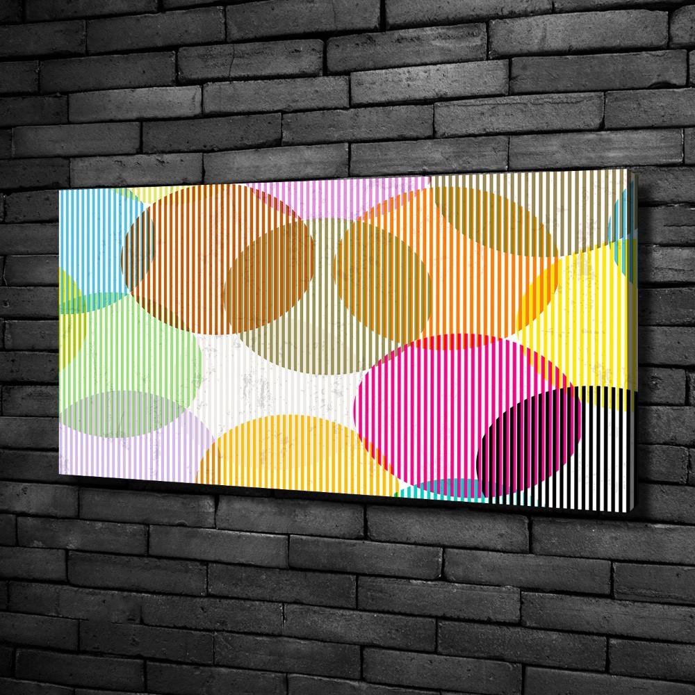 Canvas wall art Colorful wheels