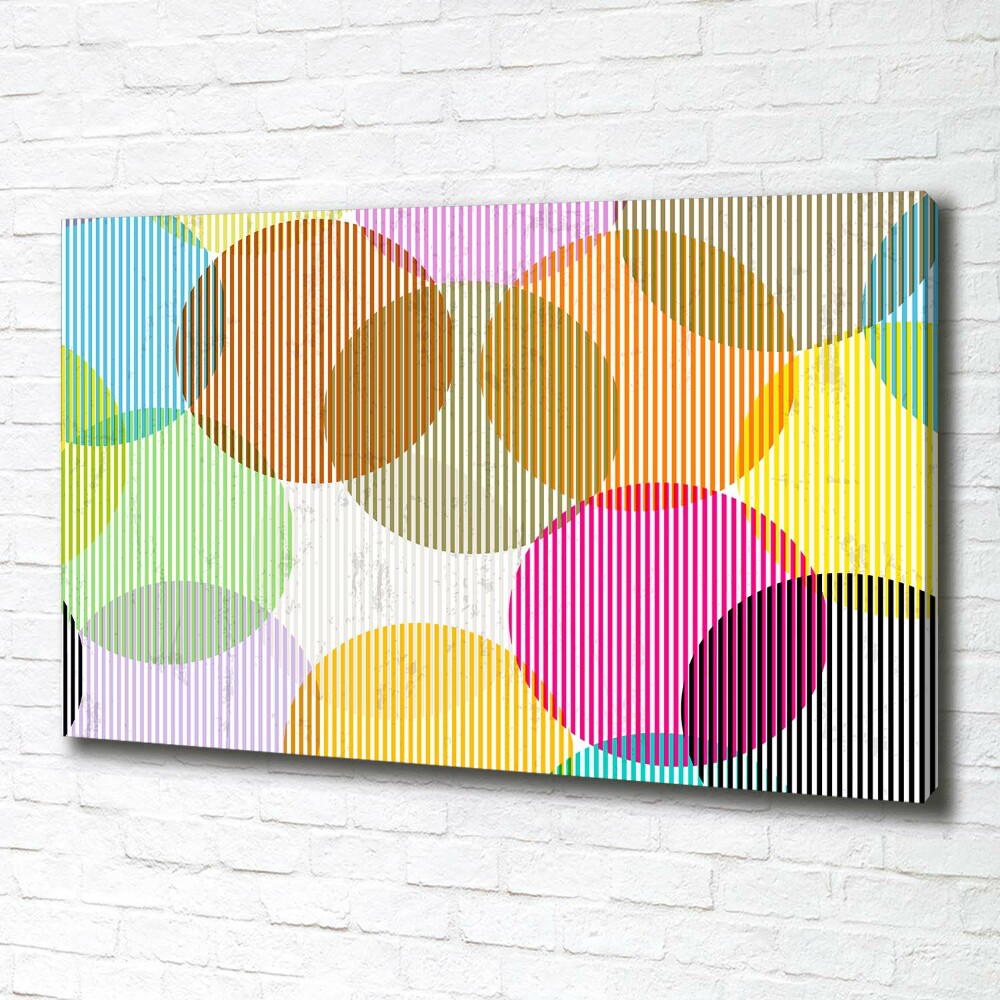 Canvas wall art Colorful wheels