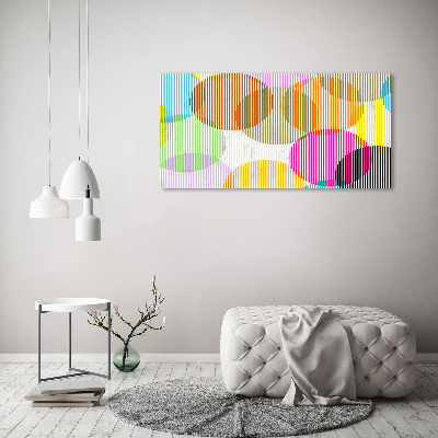 Canvas wall art Colorful wheels