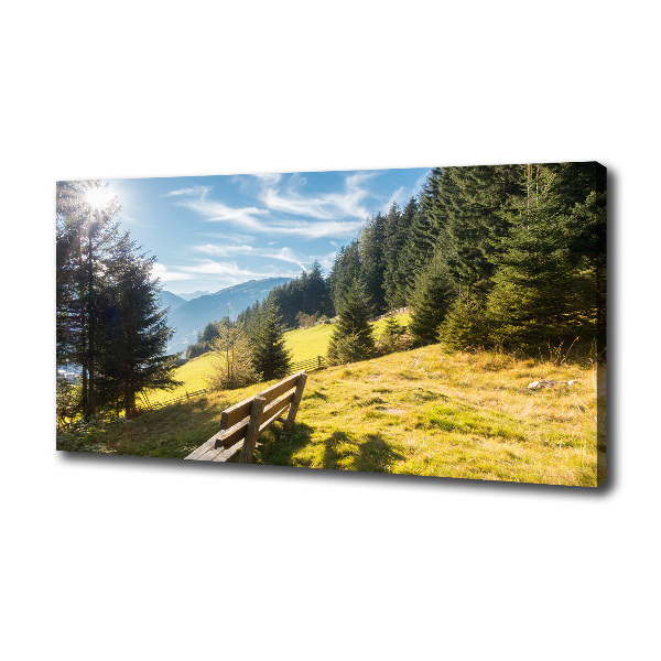 Canvas wall art Autumn in the mountains