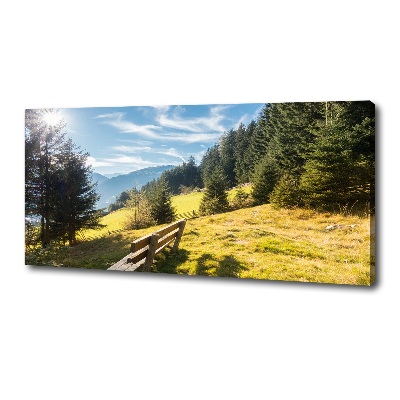 Canvas wall art Autumn in the mountains