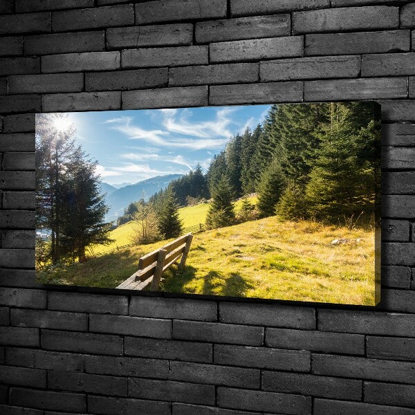 Canvas wall art Autumn in the mountains