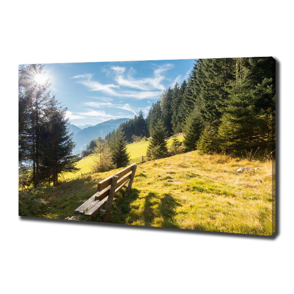 Canvas wall art Autumn in the mountains