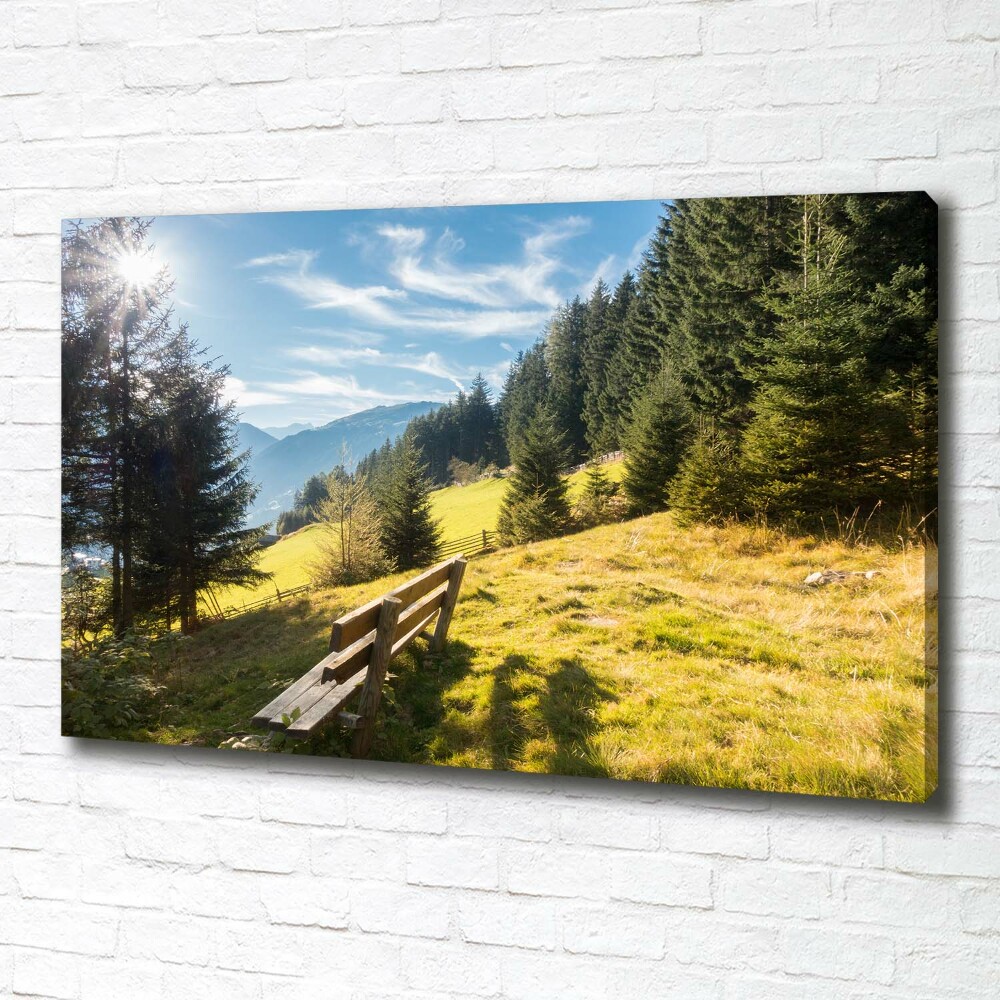 Canvas wall art Autumn in the mountains