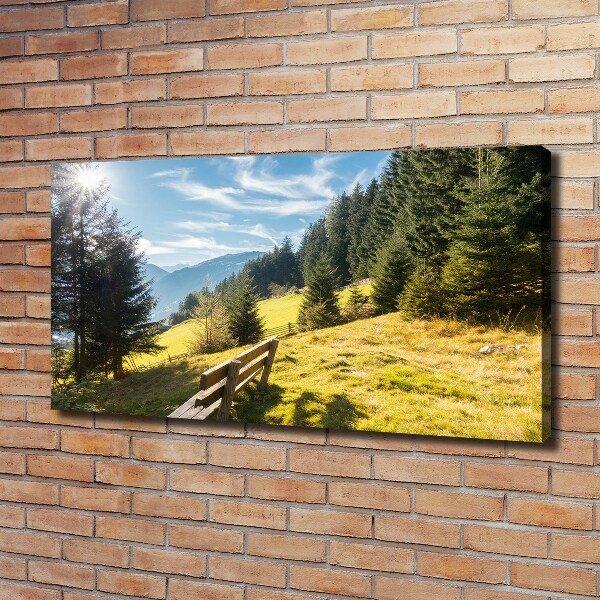 Canvas wall art Autumn in the mountains