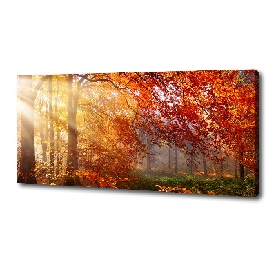 Canvas wall art Autumn forest