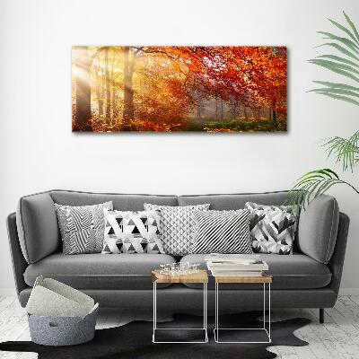 Canvas wall art Autumn forest