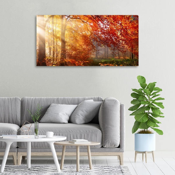 Canvas wall art Autumn forest