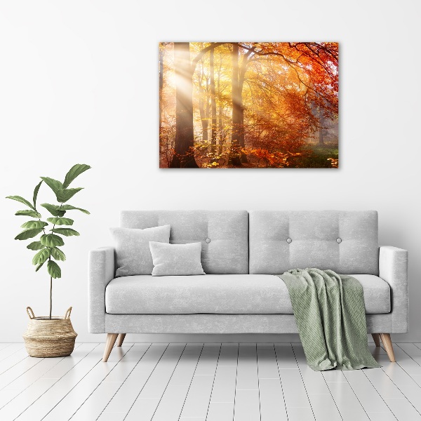 Canvas wall art Autumn forest