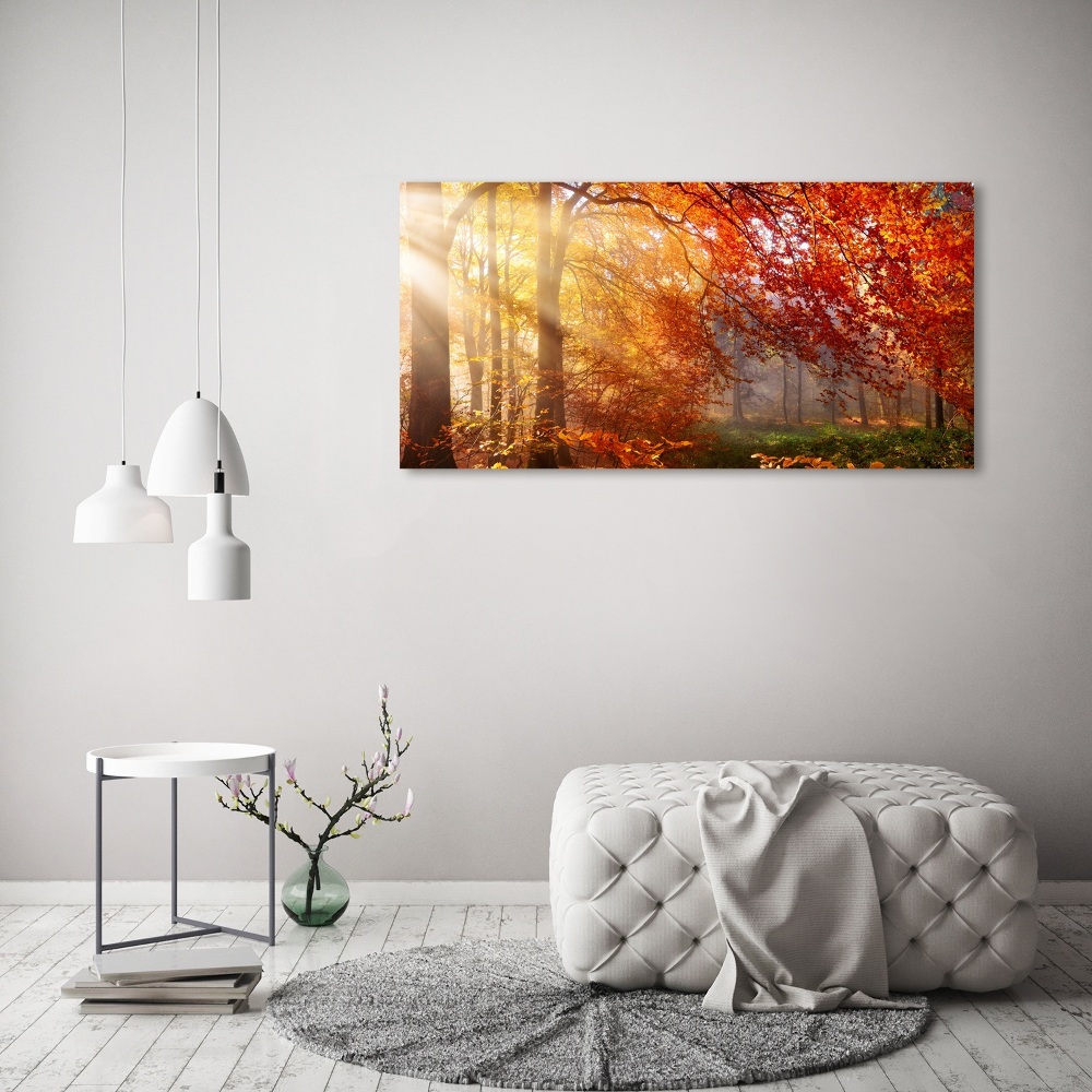 Canvas wall art Autumn forest