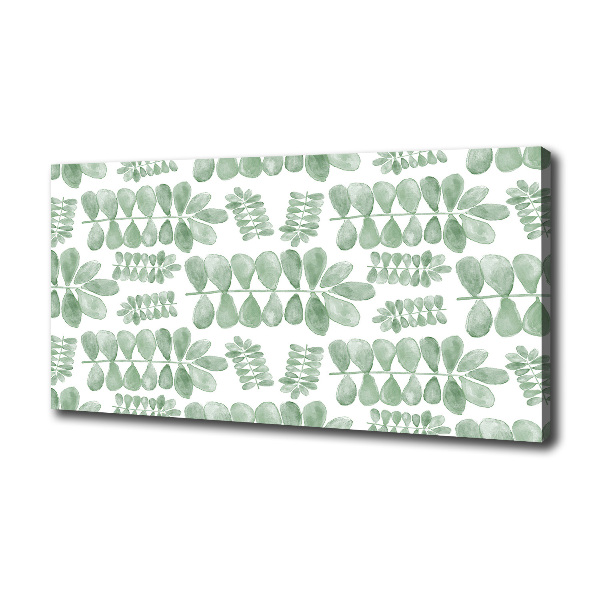 Canvas wall art Green leaves