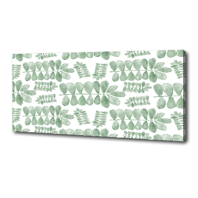 Canvas wall art Green leaves