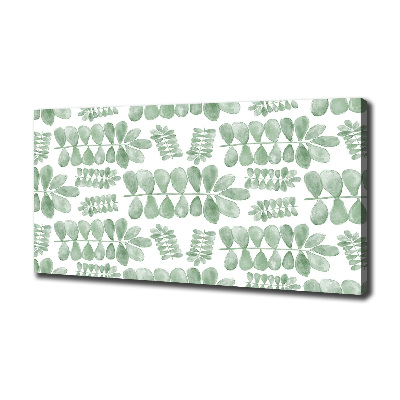 Canvas wall art Green leaves