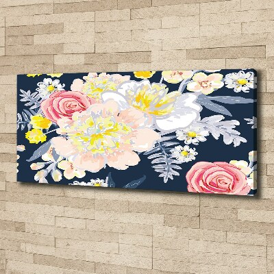 Canvas wall art Floral pattern