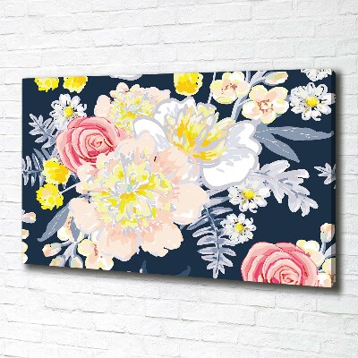 Canvas wall art Floral pattern