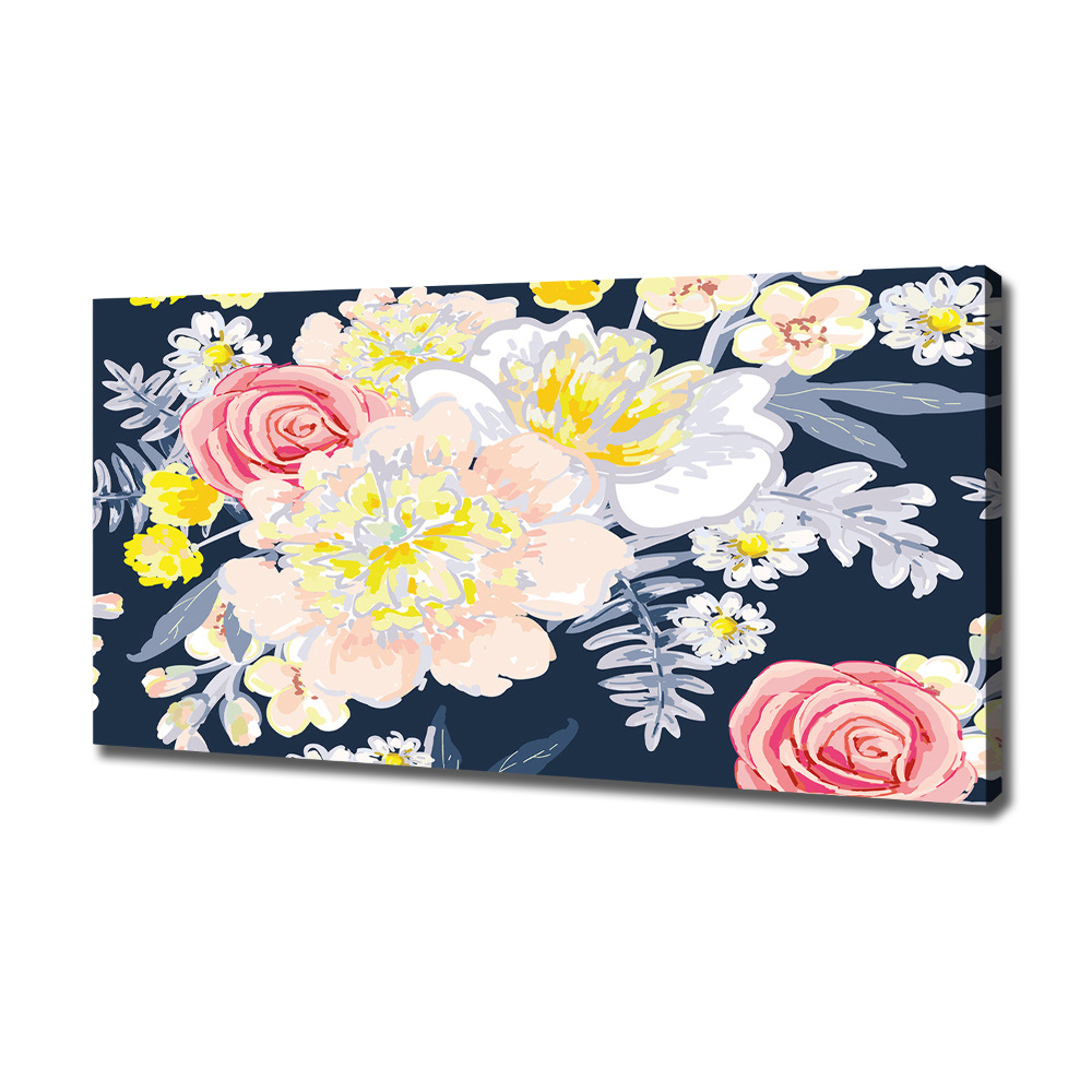 Canvas wall art Floral pattern