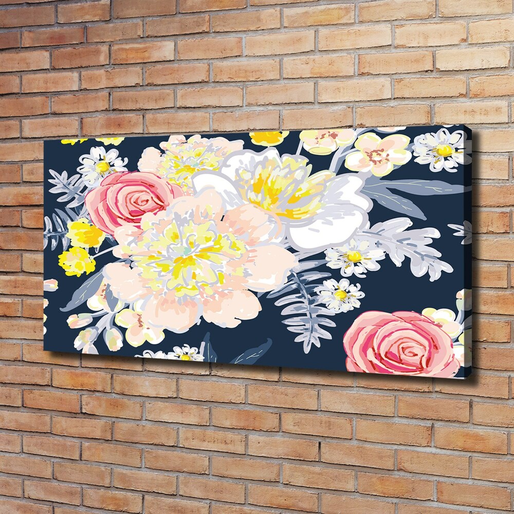 Canvas wall art Floral pattern