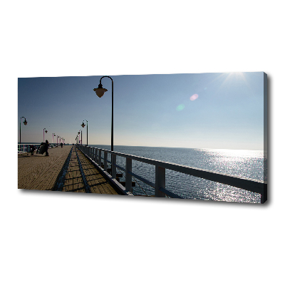 Canvas wall art Pier in Gdynia