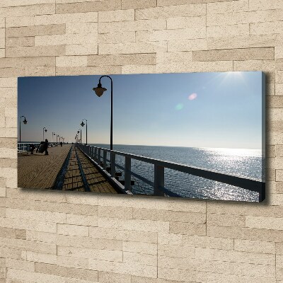 Canvas wall art Pier in Gdynia