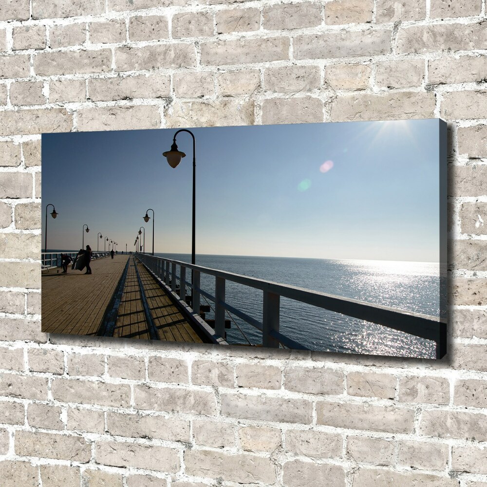 Canvas wall art Pier in Gdynia