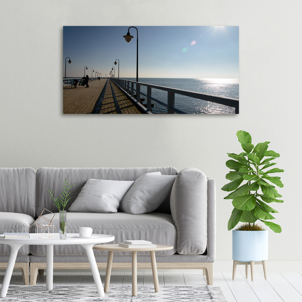 Canvas wall art Pier in Gdynia