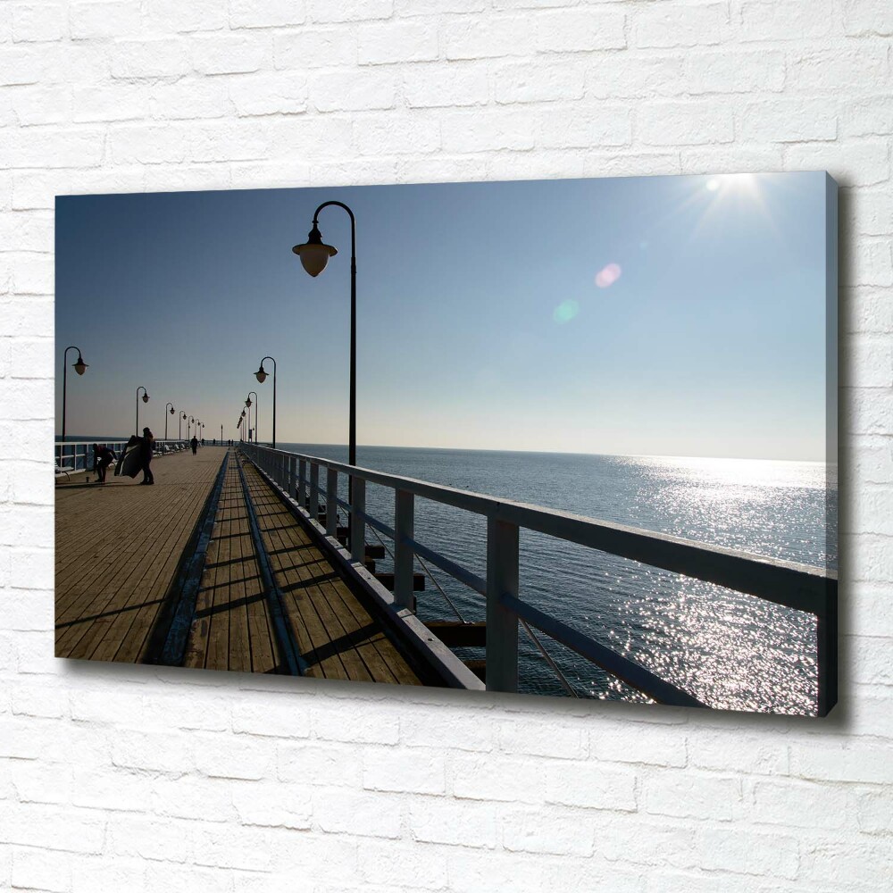 Canvas wall art Pier in Gdynia