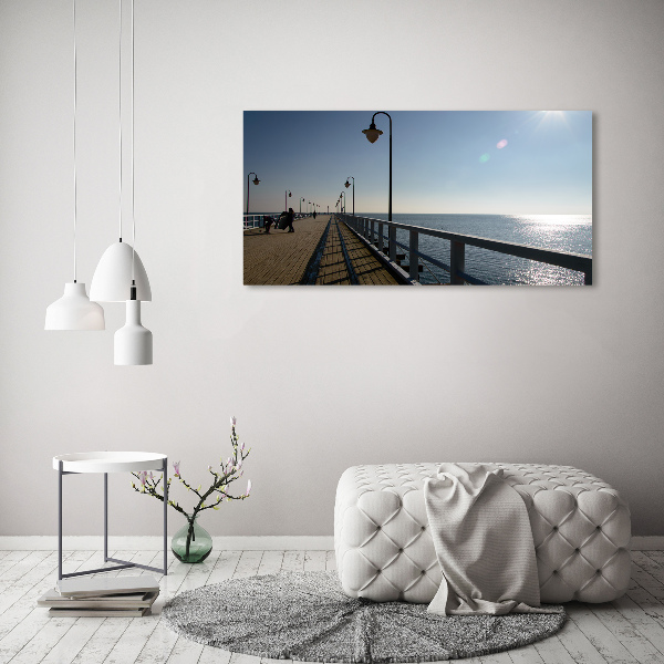 Canvas wall art Pier in Gdynia