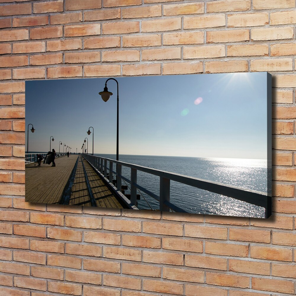 Canvas wall art Pier in Gdynia