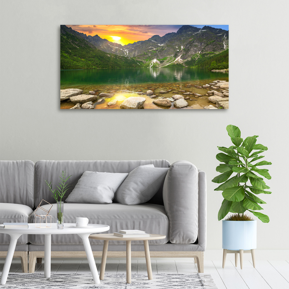 Canvas wall art Morskie Oko Tatry