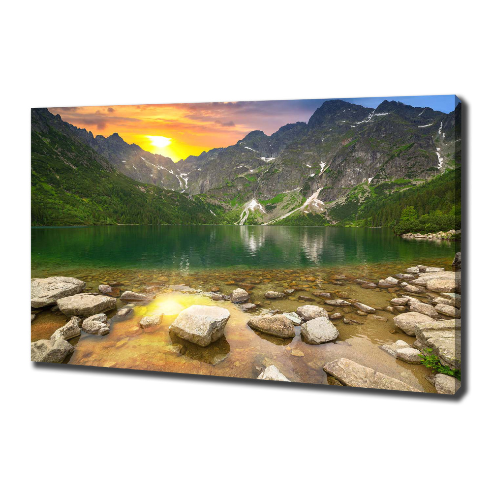 Canvas wall art Morskie Oko Tatry