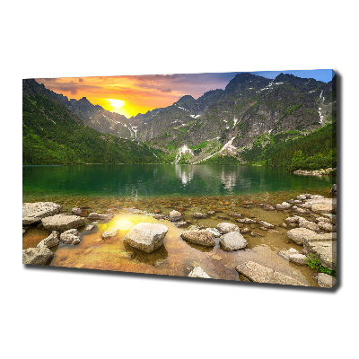 Canvas wall art Morskie Oko Tatry