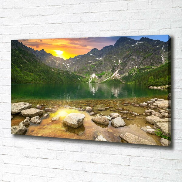 Canvas wall art Morskie Oko Tatry