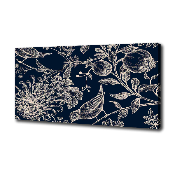 Flowers and birds