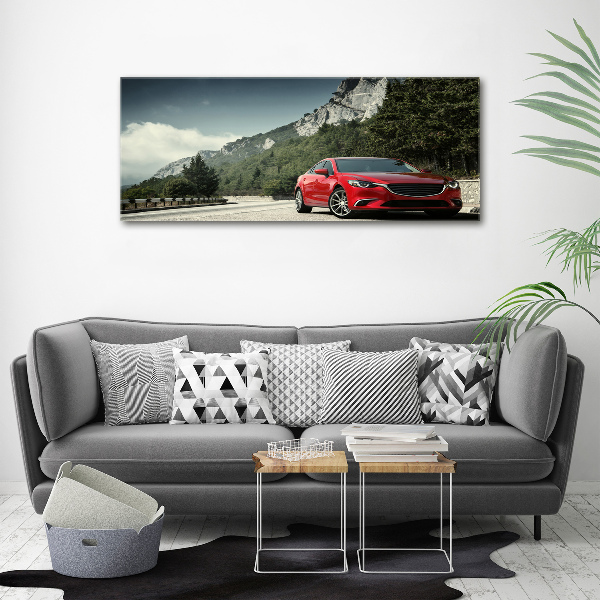 Canvas wall art Car in the mountains