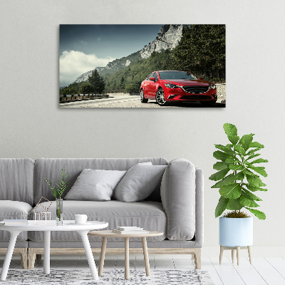 Canvas wall art Car in the mountains