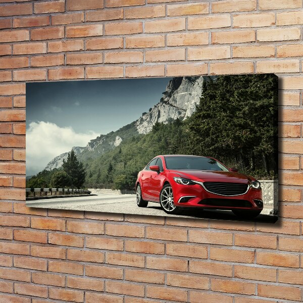 Canvas wall art Car in the mountains