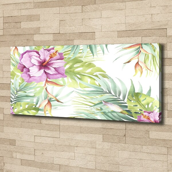 Canvas wall art Hawaiian flowers